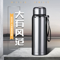 316 Vacuum thermos large capacity 800ml Mens and womens sports outdoor office filter high-grade stainless steel kettle