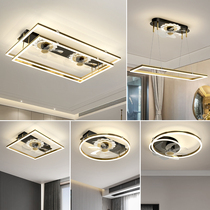 Light luxury crystal ceiling fan lamp bedroom restaurant modern simple household ceiling fan lamp electric fan light 2021 New