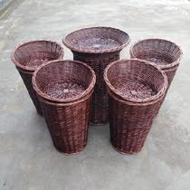 Fruit basket Bamboo woven stand Bamboo and rattan fresh double layer Nordic article lined with new woven basket Increase fruit and vegetable display basket