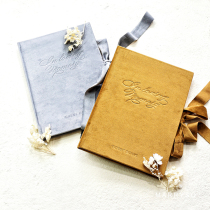 MarrySo potato original velvet sign-in book Business meeting high-end signature book Wedding gift book