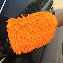 Car wash and wipe car double-sided waterproof chenille gloves rag coral poly plush thickened plus velvet gloves car wash tool