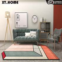 Nordic Carpet Living Room Tea Table Carpet Irregular Home Bedside Carpet American Light Lavish 3D Carpet Bedrooms