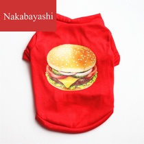 Pet clothes Little Dog Spring Summer Cotton T-shirt Burger Bo Mei VIP Christmas Elf Festival Costume