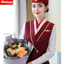 China Southern Airlines flight attendant uniform professional suit Feminine jewelry store Flight attendant interview sales department Front desk work clothes high-end