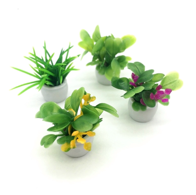 taobao agent Bjd doll house mini plant model finished flower pot plant landscape flower pot potting outdoor flower grass scenery green plants