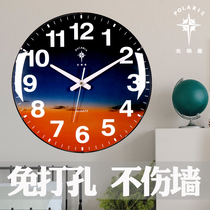 Polaris light luxury modern clock wall clock living room clock Wall home fashion simple hanging watch quartz clock hanging