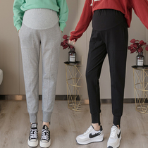 Pregnant women pants autumn wear fashion tide mother leggings autumn and winter size slim high sports leisure trousers