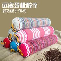 Red Bean Semen Cassiae Protection Cervical Pillow Pillow Core Pair of Home Students All cotton buckwheat Single Double Low Pillows Adult