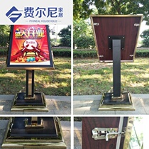 Hotel lobby Water signs Greeting Cards Standing Signs Upright guide Stainless Steel Customized Advertising Show Shelf