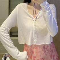 Yunshu homemade 2021 summer sunscreen shirt women how to match a good-looking little shirt with a sundress cardigan