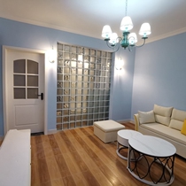 Ultra-white square glass brick cube Crystal brick texture perforated imported bubble brick Jinghua bedroom frosted wall