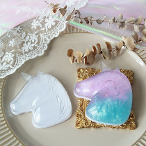Girl heart Unicorn Slime Crystal mud transparent plastic storage box 100ml fairy air packaging box