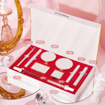 Lambskin love love ten sets box Chinese Valentines Eve gift box lipstick female niche brand makeup set
