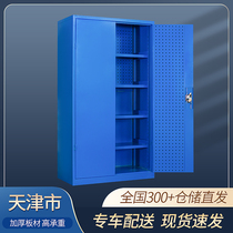 Customized factory auto repair workshop storage cabinet thick iron cabinet heavy metal tool cabinet Workbench Tianjin