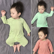 Baby clothes jumpsuit long sleeve spring and autumn thin belly pajamas baby Summer clothes newborn climbing clothes