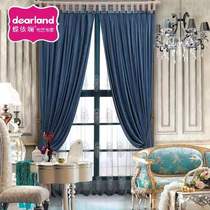 Butterfly living room curtains finished simple modern European style South Korean flannel bedroom curtains