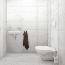 Xinzhongyuan toilet tile simple balcony kitchen wall tiles 300x600 white toilet non-slip floor tiles 60181