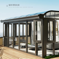 Deposit Paiya doors and windows high-end custom curved roof flower room sun room roof outdoor garden villa sealed balcony