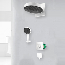 Hansgeya Rain Dark Turn 360 Thermostatic Single Speed Shower Set 130 Handheld Integrated Wall Water Showers