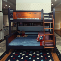 Noble Yuanmei Bar Solid Wood Bed Bedroom Children's Room Environmental Protection Furniture Simple Household Bed M42A (Classic)