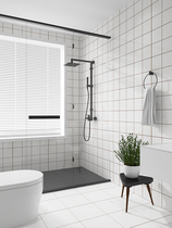  Dongpeng tiles Nordic lattice tiles Small white tiles Bathroom tiles Kitchen wall tiles Toilet tiles Bathroom tiles