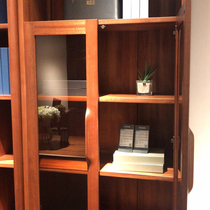 Mocha life desk bookshelf combination table corner desk small apartment light luxury desk computer desk desktop