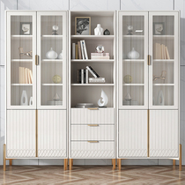 Shang Chi modern light luxury study bookcase storage rack bookshelf combination simple home living room floor with door bookcase
