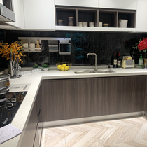 Baundusheng Jenson series quartz stone countertops whole house non-standard custom kitchen island stove cabinet countertop