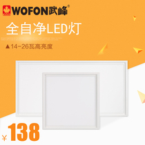 Wufeng waterproof led flat panel light 300x300 300x600 white frame embedded kitchen bathroom integrated ceiling led light