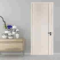 Guyou solid wood composite set door (including door set light luxury white shadow mosaic high quality wooden door Villa