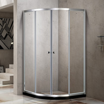 Lance Helen shower room B42 dry and wet partition arc-shaped dry and wet partition material safe and secure glass explosion-proof