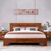 Shenyang Tiexi Red Star Parsons furniture mahogany big bed 1 8M A1503 simple classic generous beautiful and stylish