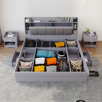 About Dream Millennium Plate Bed Tattoo High Box Storage Modern Simple Nordic Double Bed Japanese Master Bedroom Floor Low Bed