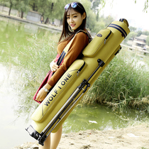 Fishing Rod Bag Hard Shell Super Light Multifunction Gear Bag Light Poop Type Large Capacity Waterproof Fishing Bag 1 25 m Fish Rod Bag