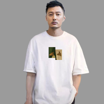 2022 new summer short sleeves T-shirt men loose round neckline Wins Chains Chauded lovers half sleeve pure cotton undershirt