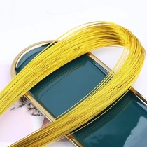 Fire-fire manual DIY material 24 Number of golden wire rhombus beads Full Star material Green fine wire Making