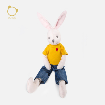 SoftLife rabbit cloth art appeasement doll baby wool suede toy cloth doll children puppet cuddly cute