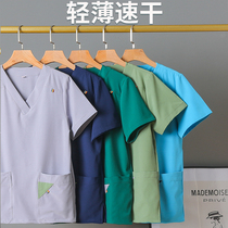 Wash clothes women Summer short sleeve operating room surgical clothes long sleeve brush hand clothes oral doctor work clothes washing clothes