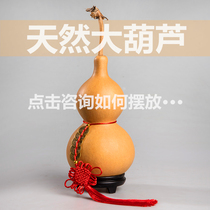 Text Play Natural Real Belt Tap Closed Opening Five Emperors Money Big Hu Gourd Pendulum Piece Pendant Home Craft Gift Ornament