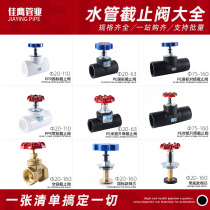 PE globe valve all copper gate valve core ball valve pe water pipe fittings lifting circlip butt valve hot melt switch joint