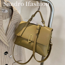Sandro Ifashion small bag women 2021 New Hand bag explosive shoulder shoulder bag soft leather mobile phone