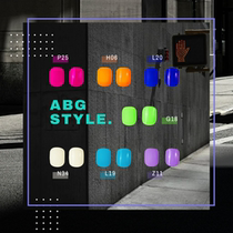 Light European and American ABG7 Color Klein Department of blue cover Malaysian nail polish glue 2022BV fresh orange orange medecine shop decoration