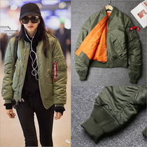 2021 autumn new bomber jacket female Korean version loose casual thickened loose baseball uniform warm cotton jacket