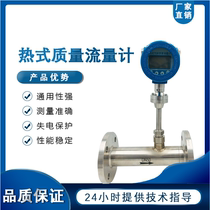 Thermal gas mass flowmeter Air oxygen nitrogen natural gas plug-in ball valve Flanged digital display DN3240508010