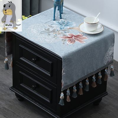 European luxury bedroom dresser tablecloth Dust cover Rectangular printer table pad cloth Bedside table cover cloth cover towel