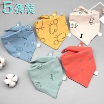Waterproof large Wei mouth two-year-old saliva towel triangle cartoon cute cotton children boy baby autumn and winter plus size