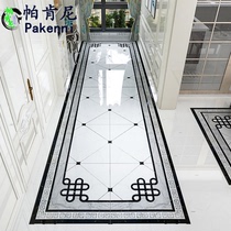2020 new Chinese living room parquet tiles gray aisle entrance entrance puzzle floor tiles throwing crystal tiles