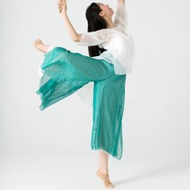 National Day 11 new classical dance pants wide leg pants gauze summer thin costume elegant pants practice
