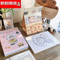 Desktop cosmetic mirror desktop can stand large folding small mirror female student dormitory portable portable cute vanity mirror