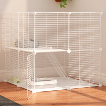Cat cage Home villa Large free space with toilet Cat house Cat house Indoor cat litter basin Cat nest